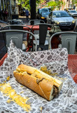 A Philly Cheesesteak, my lunch in Philadelphia