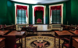 Vice-Presidents Chair in the US Senate in Congress Hall in Independence NHP