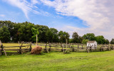 View across a farm field in George Washington Birthplace NM