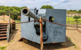 Three-inch rapid-fire gun on Battery Irwin in Fort Monroe NM