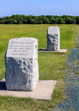 Second flight marker in Wright Brothers National Memorial