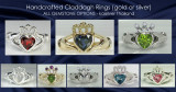 Claddagh Ring Gold Or Silver All Gemstones 