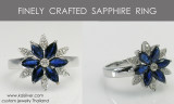 Sapphire Ring 14k Gold Or Silver 