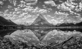 Lake Swiftcurrent Pano B&W.jpg