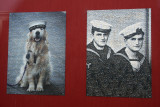 On a wall near our lunch stop, saw cool montages made with tiny photos