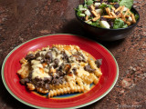Philly Cheese steak fries (and a side salad)