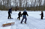 Ice Skating and Sledding at the Pond 2021