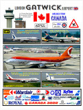 Airlines from Canada at London Gatwick Airport - 1960's to current  (£44.99)              Available Now!