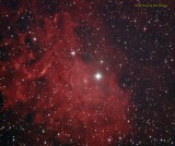 IC405 Flaming Star Nebula.