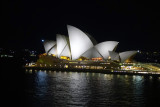Opera House by night, Sydney, Australia.