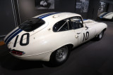 1962 Jaguar E-Type. In major races, Jaguars long-stroke, twin-cam six couldnt produce the horsepower to beat Ferraris. (4369)