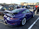 Porsche 911 GT3 RS, 991.1, Ultraviolet, at cars & coffee in Hunt Valley, Maryland (2739)