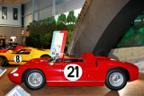 1963 Ferrari 250P, graciously loaned to the museum by owner Luigi Chinetti, Jr., for this exhibit. (0053)