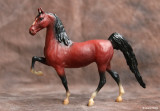 Breyer Little Bits Paddock Pal Saddle Club Saddlebred - red bay