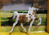 Breyer Stablemate G1 Saddlebred - bay pinto