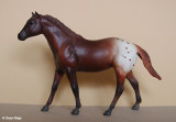 Breyer Little Bits Paddock Pal Saddle Club Quarter Horse Stallion - blanket Appaloosa