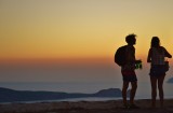  Enjoying sunset from one of the most special spots on the island, the Venetian Castle of Milos.