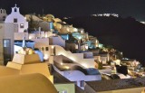 Night view of Oia.