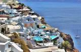 Relaxing in Oia, Santorini.