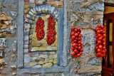 Necklace of tomatoes in Chios.