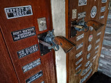 Pistol washroom door handles