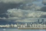 weather drama over downtown vancouver