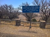 Looking down to the mile high plains. 