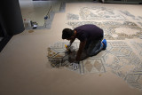 Antakya Archaeology Museum Treating a mosaic sept 2019 6019.jpg