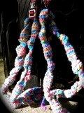 Really great accordion straps. Crocheted! 