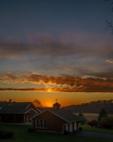 Sunrise over the homestead 