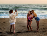 On the Santa Cruz Beach