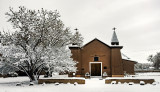 Old San Ysidro Church, Snowed In