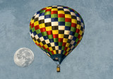 Hot Air Balloon and Full Moon