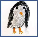 Clays Framed Penquin