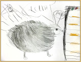 Clays Drawing of Mrs. Tiggy-Winkle