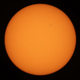 Solar transit of the International Space Station