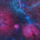 Vela SNR and Gum Nebulae 14 15 and 17