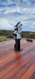 Testing the shortened metal support pier fits