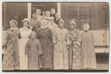 Beba and group of women in swedish style clothing