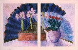 Chinese Fans, Amaryllis and Tulips