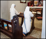 Prayer inside the Basilica