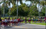 Schoolchildren visiting Santa Ifigenia