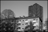 Hovsberg (Växjö) old and new architecture
