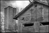 Hovsberg (Växjö) old and new architecture