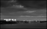Light on Lidingö (Stockholm) seen from Värtahamnen