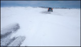 With Volvo XC90 in severe winter weather at Ventlinge - Öland