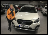 Susanne at delivery of our 2020 Subaru Outback