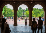 Visiting the fountain