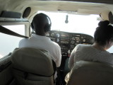 Our pilot and one other tourist 