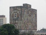 University of Mexico - Central Library - covered in mosaics